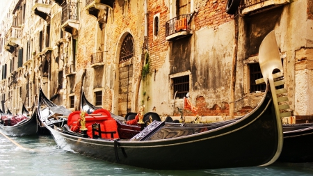 Venice - water, boat, venice, beautiful