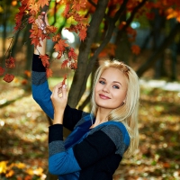 Talia Cherry in an Autumn Pose