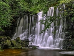 Waterfall near Grassington, Yorkshire, England