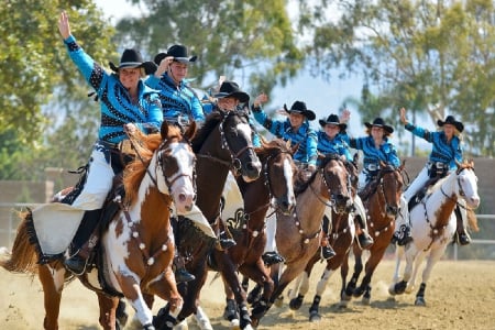 Rodeo Riders - women, fun, female, hats, girls, cowgirls, style, rodeo, passion, horses, ranch, westerns