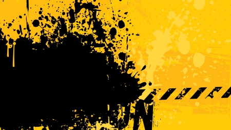 Grunge Abstract - grunge, abstract, graphics, yellow, vector