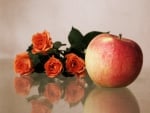 apple and roses