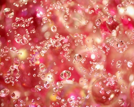 Pink Crystal Abstract - clear, white, pink, crystals