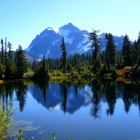 Mount Shuksan in Mirror Lake (reg. size)