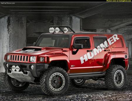 2007 hummer h3r off road concept - hummer, concept, red, h3r