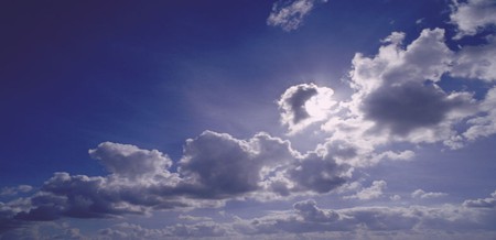 Blue Skies,  With A Chance Of A Few Clouds Later On - sky, nature