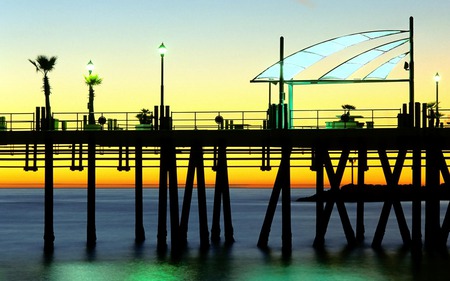 Redondo Beach Pier - entropy, redondo beach, california, pier