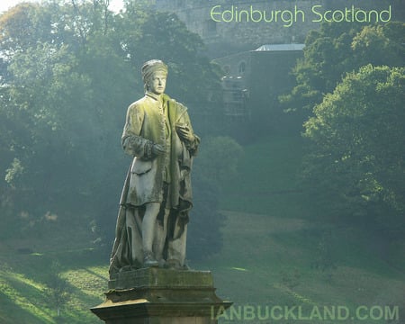 Edinburgh 01 - scotland, statue, edinburgh