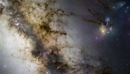 Milky Way and Rho Ophiuchus - galaxies, stars, space