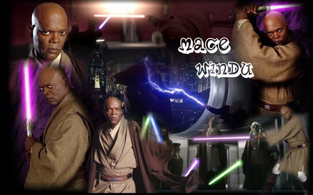 Mace Windu Montage - wars, star, star wars, mace, sidious, sith, emperor, master, darth, lightsaber, windu, palpatine, lightning, jedi