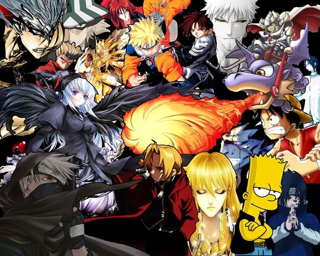 fullmetal naruto bleach.jpg - samurai x, naruto, one piece, gunbound, fullmetal, bleach, kakachi, rozem maidem