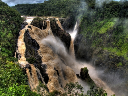 Waterfall - water, mountains, amazing, waterfall