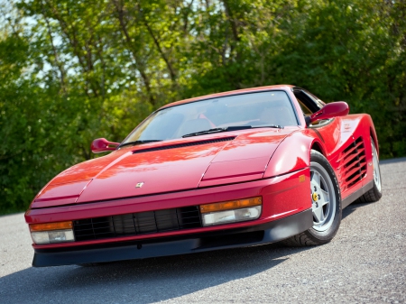 ferrari testarossa - testarossa, red, italian, ferrari