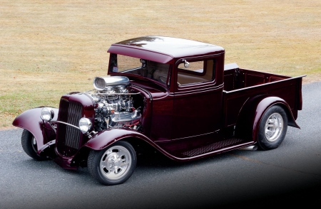 1932-Ford-Pickup - classic, 1932, motor, truck