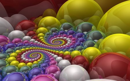 Spiral Again - fun, abstract, cool, 3d, design, spiral again