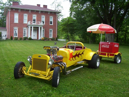 1927 Ford Model T Bucket With Antique Trailer - ford, antique, trailer, hot rod