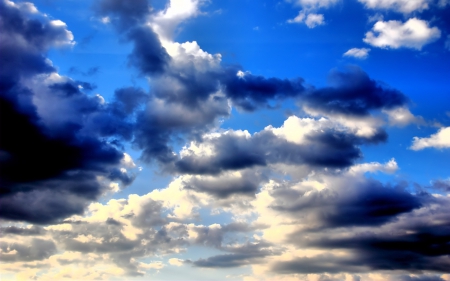 Clouds - nature, sky, dark, clouds