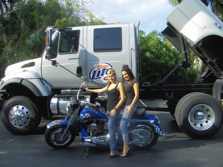 Could Life Get Any Better - harley, miller beer, bike, truck