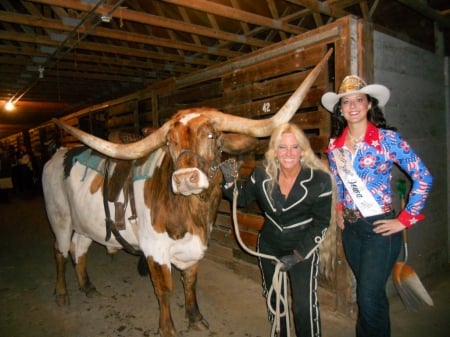 Cowgirls - hats, cowgirl, long horn, boots