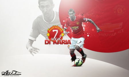 #8. Angel Di Maria - angel di maria manchester united wallpaper, angel di maria, di maria poster, di maria 2015 united wallpaper, di maria 2014-15, di maria tapety, manchester united