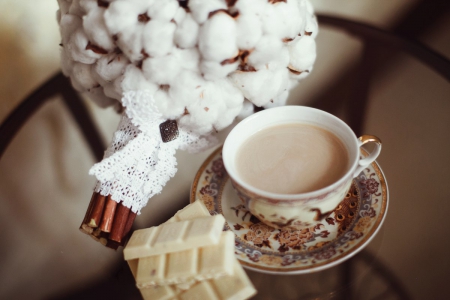 Still Life - flower, still life, tea, abstract