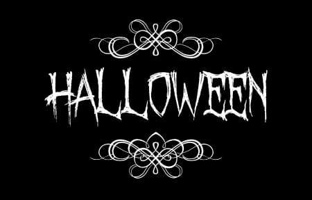 Halloween - holiday, white, halloween, black