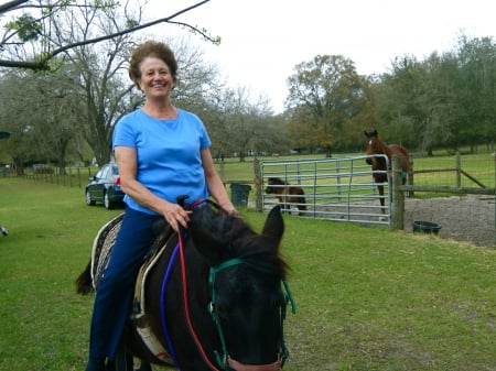 never to old to be a cowgirl - nature, lady, horse, cowgirl