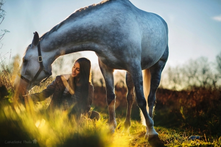 cowgirl and friend