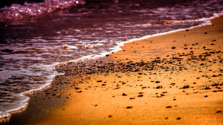 Sea - bokeh, ocean, beach, ocean waves, waves, nature, sea view, splendor, stones, sand, sea