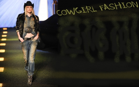 Cowgirl Fashion - women, fun, female, models, girls, cowgirls, style, blondes, famous, country, westerns