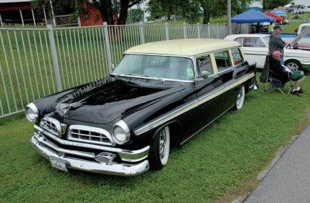 1955-Chrysler-Wagon - 1955, Black, Mopar, Classic