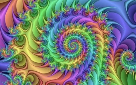 trippy - fractal, abstrct, trippy, colourful