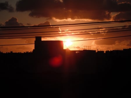 malta sunrise - red, sunset, sun, ore