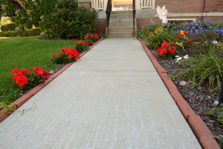 Floral Walkway - Floral Walkway, walkway, pretty walkway, beautiful walkway