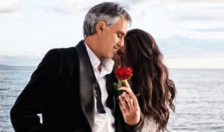 Andrea Bocelli and Jennifer Lopez - Quizas - sing, music, Andrea, Jennifer