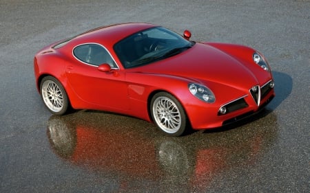 alfa romeo - romaeo, alfa, red, italian