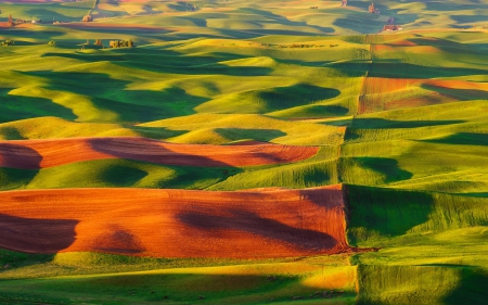 Steptoe Butte State Park United States - steptoe butte state park, landscape, orange, united states, green