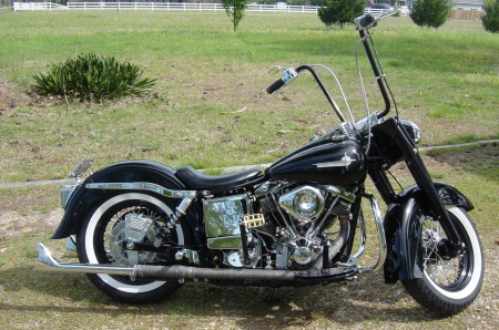 Old Skool Shovelhead - bike, motorcycle, shovelhead, harley