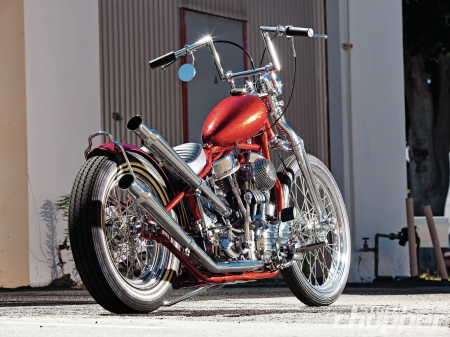 1955 Harley Panhead - bike, panhead, chopper, harley