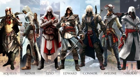 Assassin Creed Family - ubisoft, assassin, unity, creed