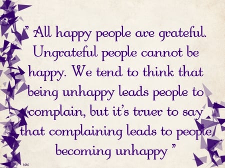 Gratitute - sayings, abstract, purple, Gratitute, quotes, words, happy