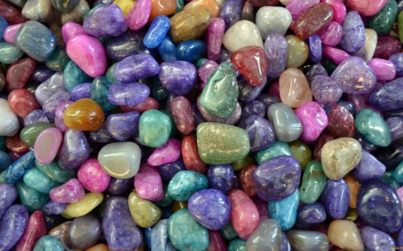 Colorful stones - abstract, stone, summer, blue, pink, colorful, rainbow, purple, green, texture