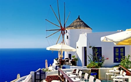 Santorini, Greece - santorini, greece, houses, architecture