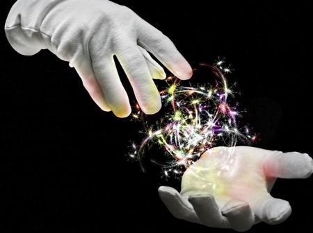 Sparkles - white, hands, magician, gloves