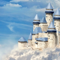 Fantasy Castle in the Clouds