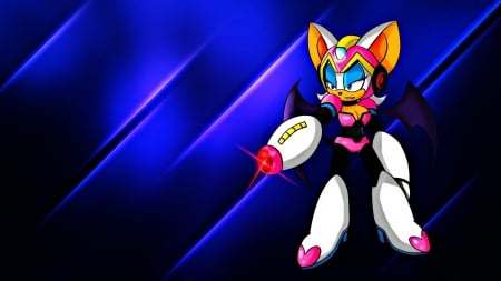 Mega Rouge - sega, bats, capcom, rouge the bat, video games, cute, mega man