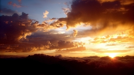 Sunset Clouds - sunsets, nature, sky, clouds