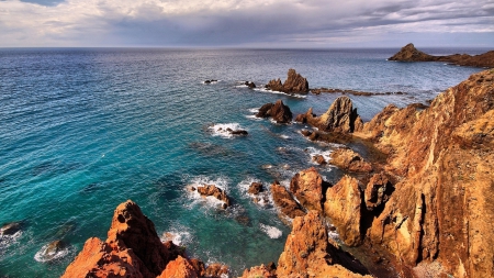 Ocean Cliff - nature, oceans, water, cliffs