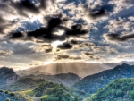 Beautiful Sky over Mountains