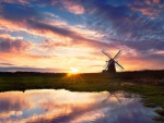 Windmill under Awesome Sky